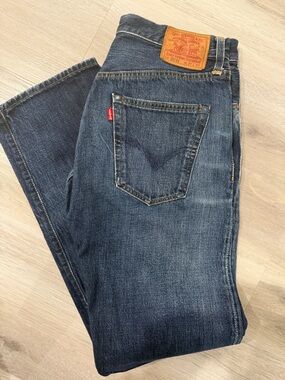Levi’s 501 XX Men’s Jeans W31 L32 Dark Wash Button Fly Straight Leg Denim